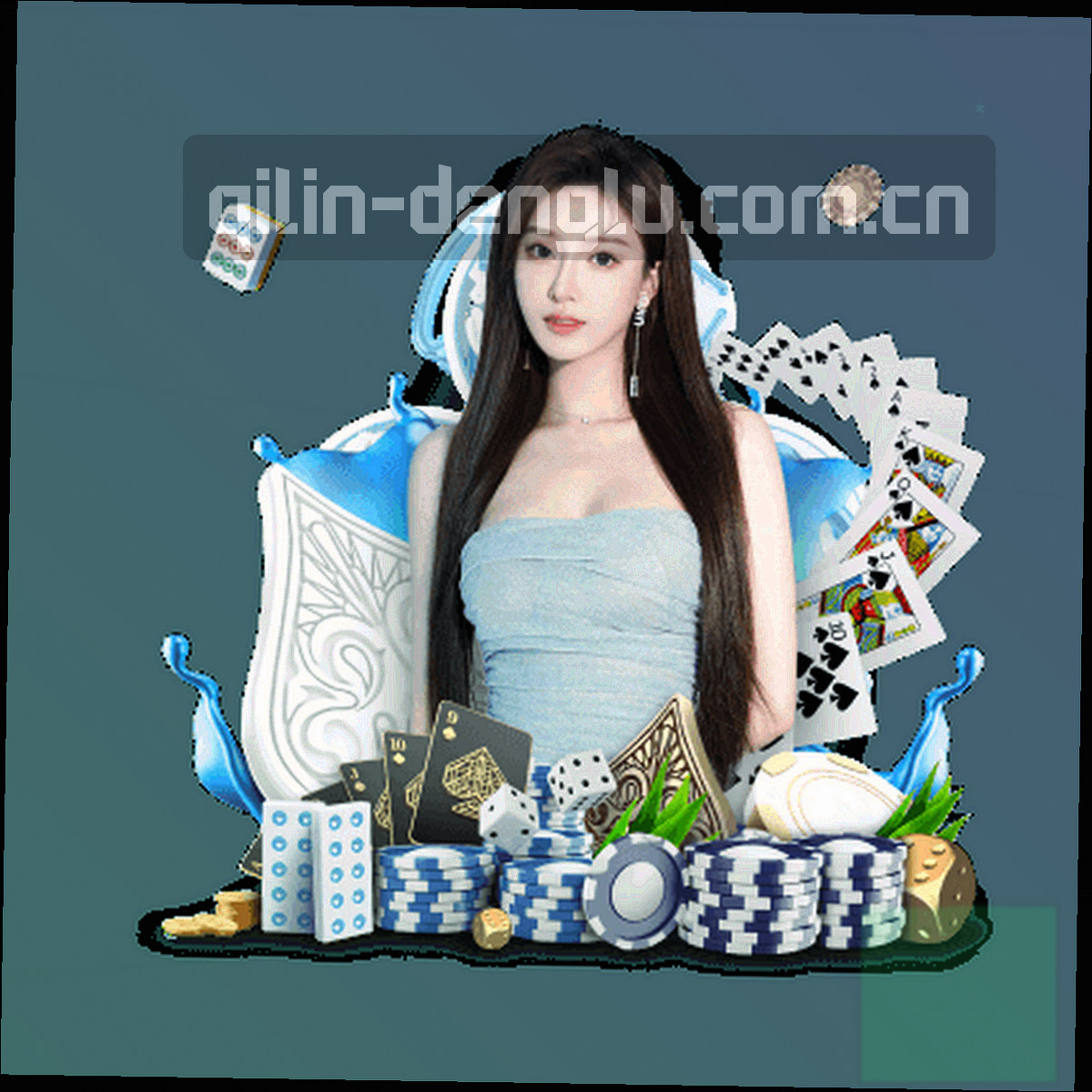 多层叠印的麒麟纹样，金线与墨底交错